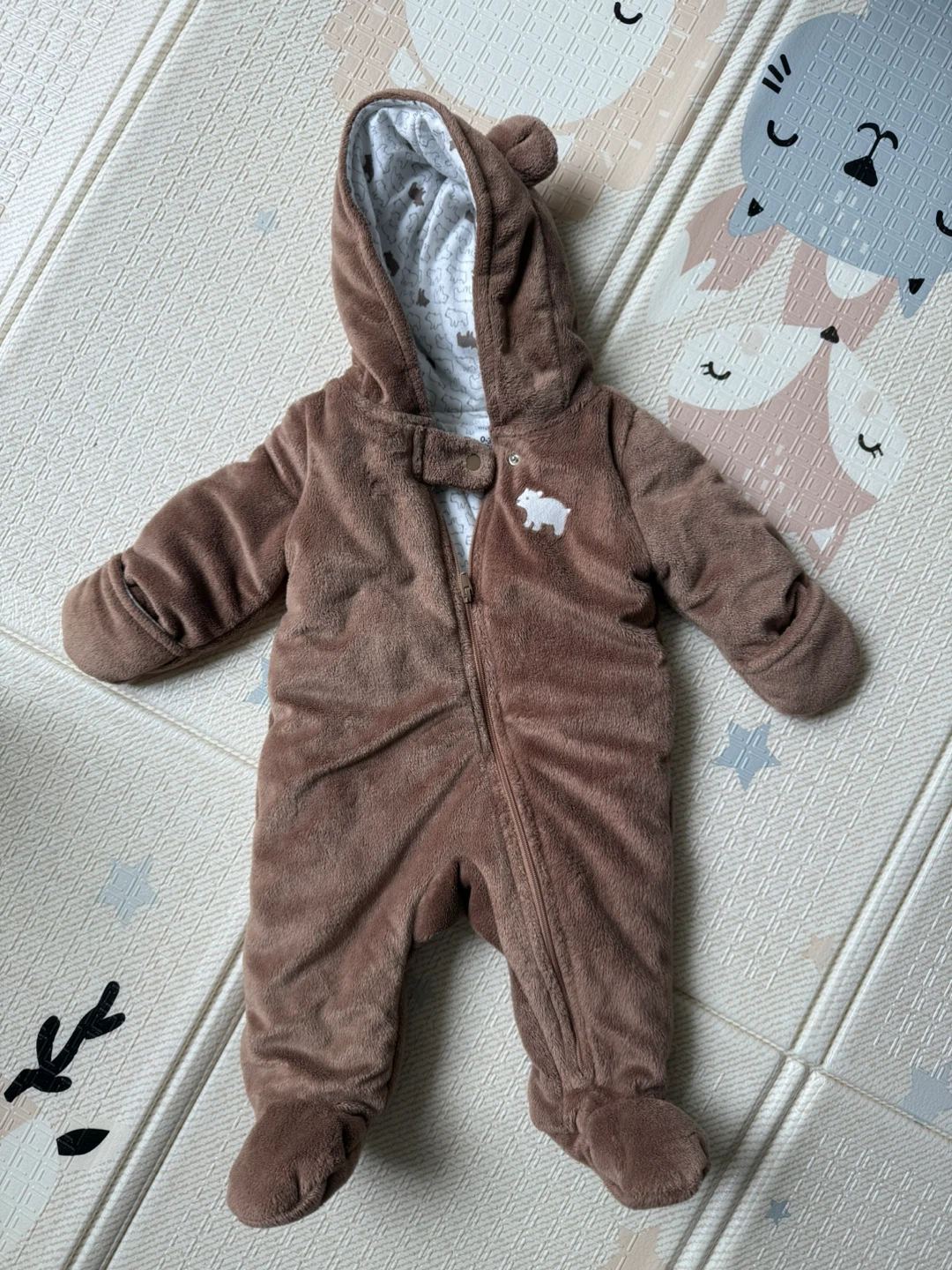 Baby Fleece Footed Jumpsuit 0-3 M