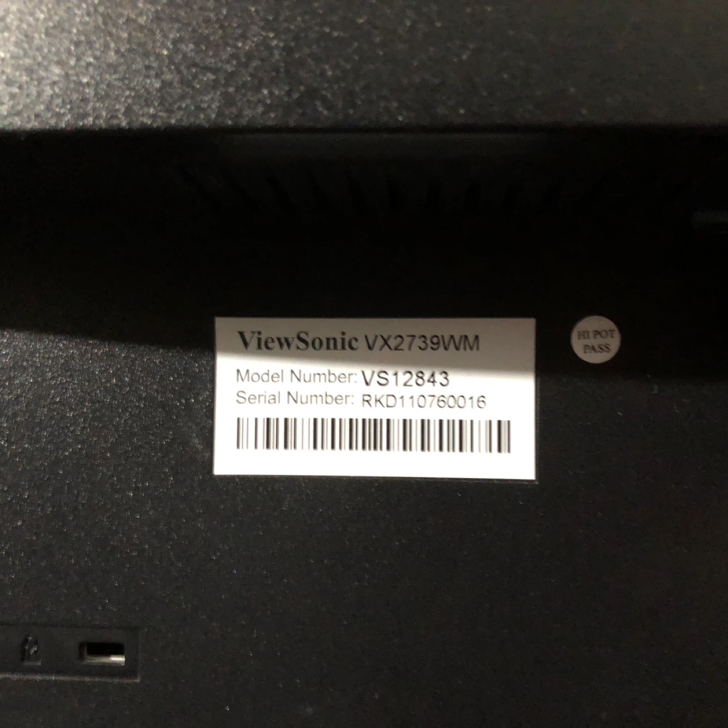 ViewSonic VX2739WM LCD Monitor - photo 2