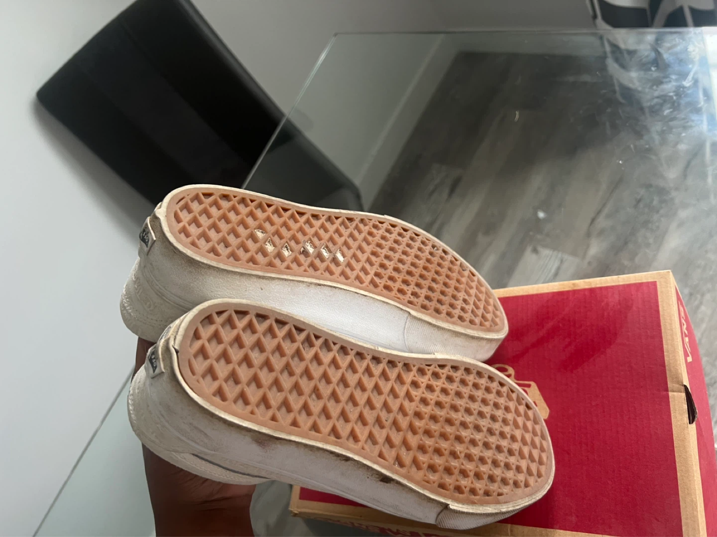 Vans Old Skool Off-White Embossed Sneakers - photo 3