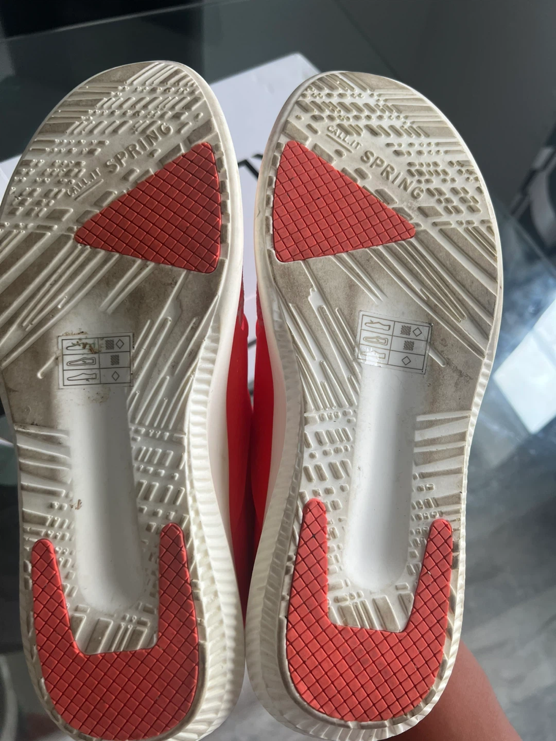 ALDO CRORENI Women's Sneakers Size 8.5 Orange/White - photo 3
