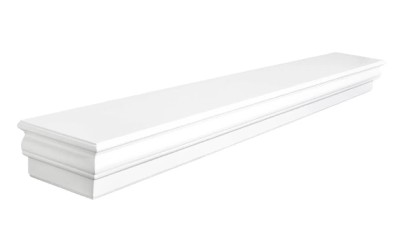 New White Decorative Mantel Shelf - photo 2