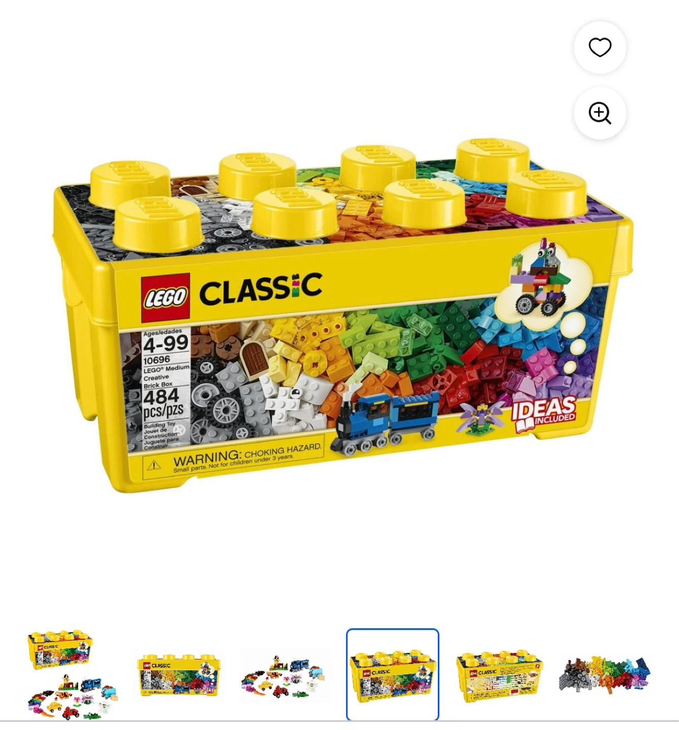 LEGO Classic Medium Creative Brick Box Building Toy - 484 pcs - photo 4