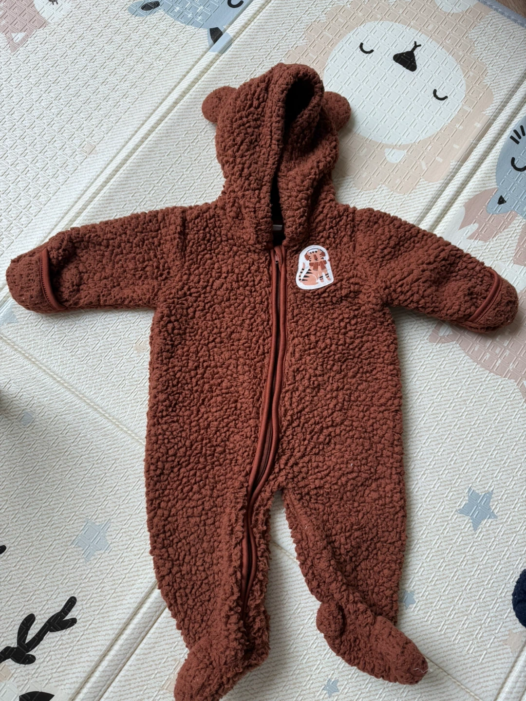 Teddy Bear Footed Jumpsuit 0-3m