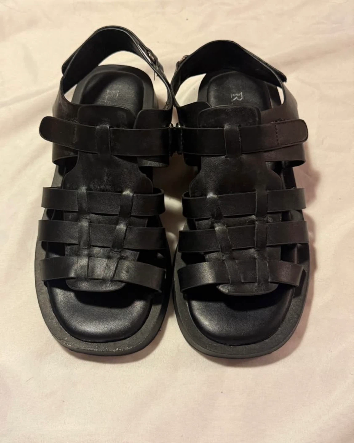 Black Gladiator Sandals - photo 2