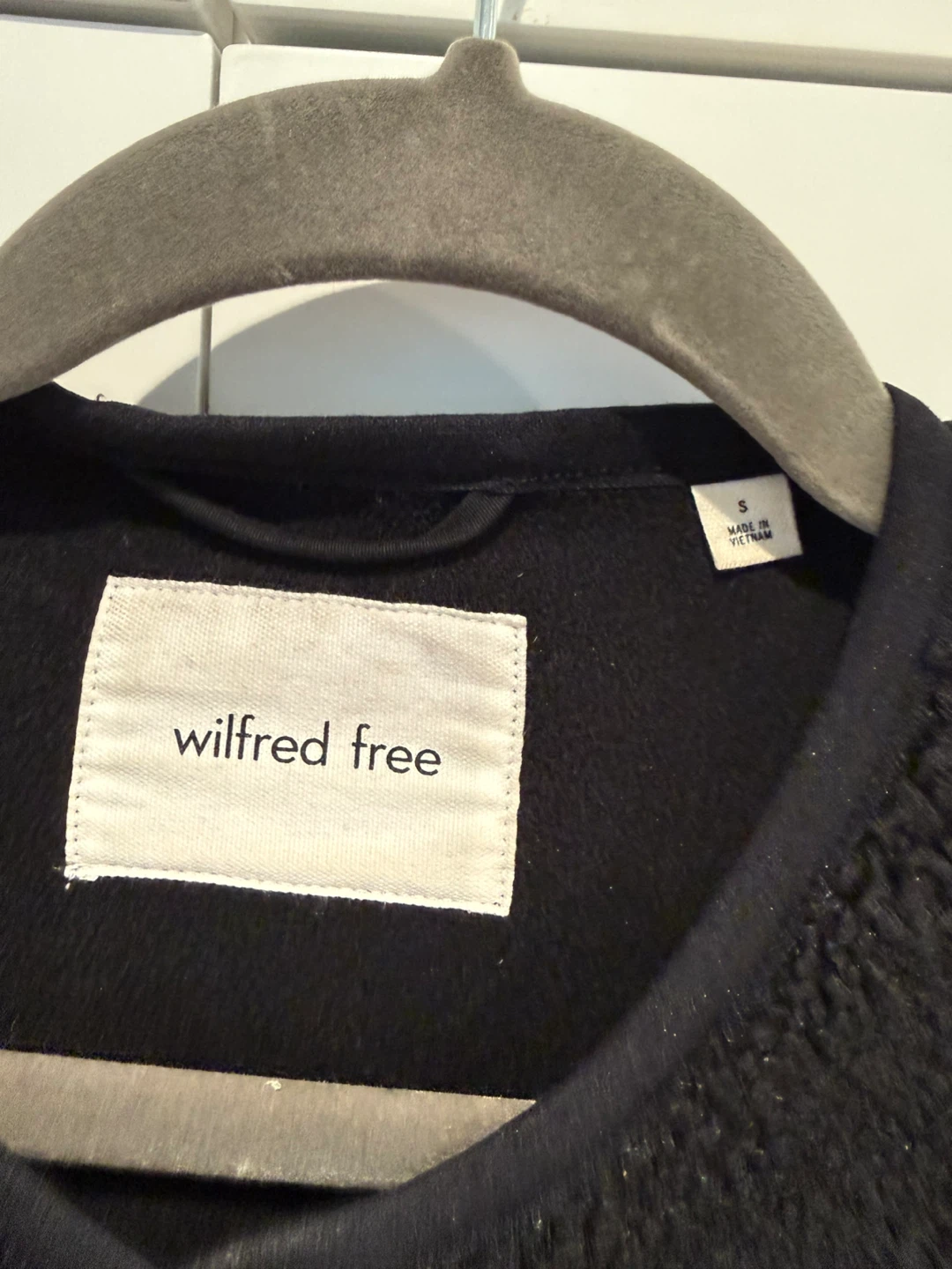 Wilfred Free Black Teddy Fleece Jacket Size S - photo 3