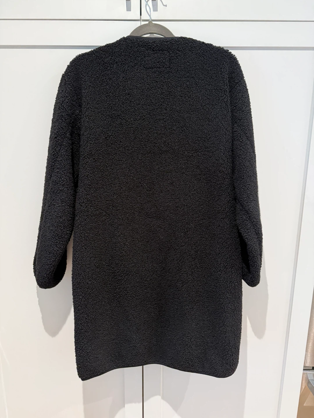 Wilfred Free Black Teddy Fleece Jacket Size S - photo 2
