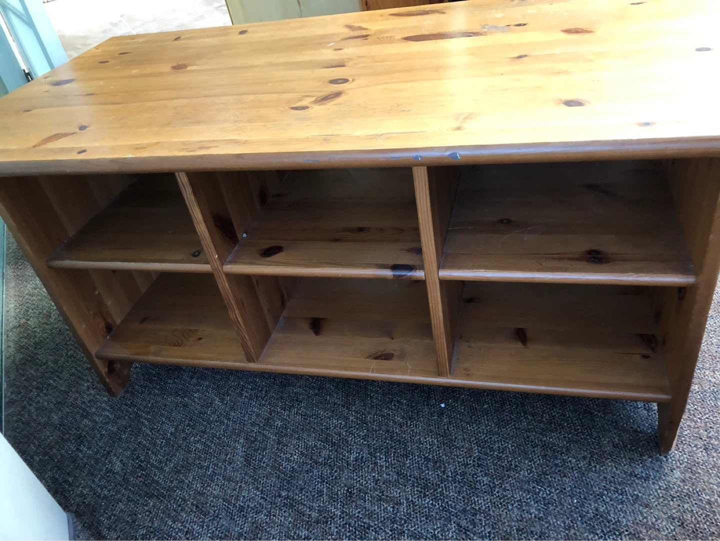 Wooden Storage Bench/Shelf Unit - photo 4