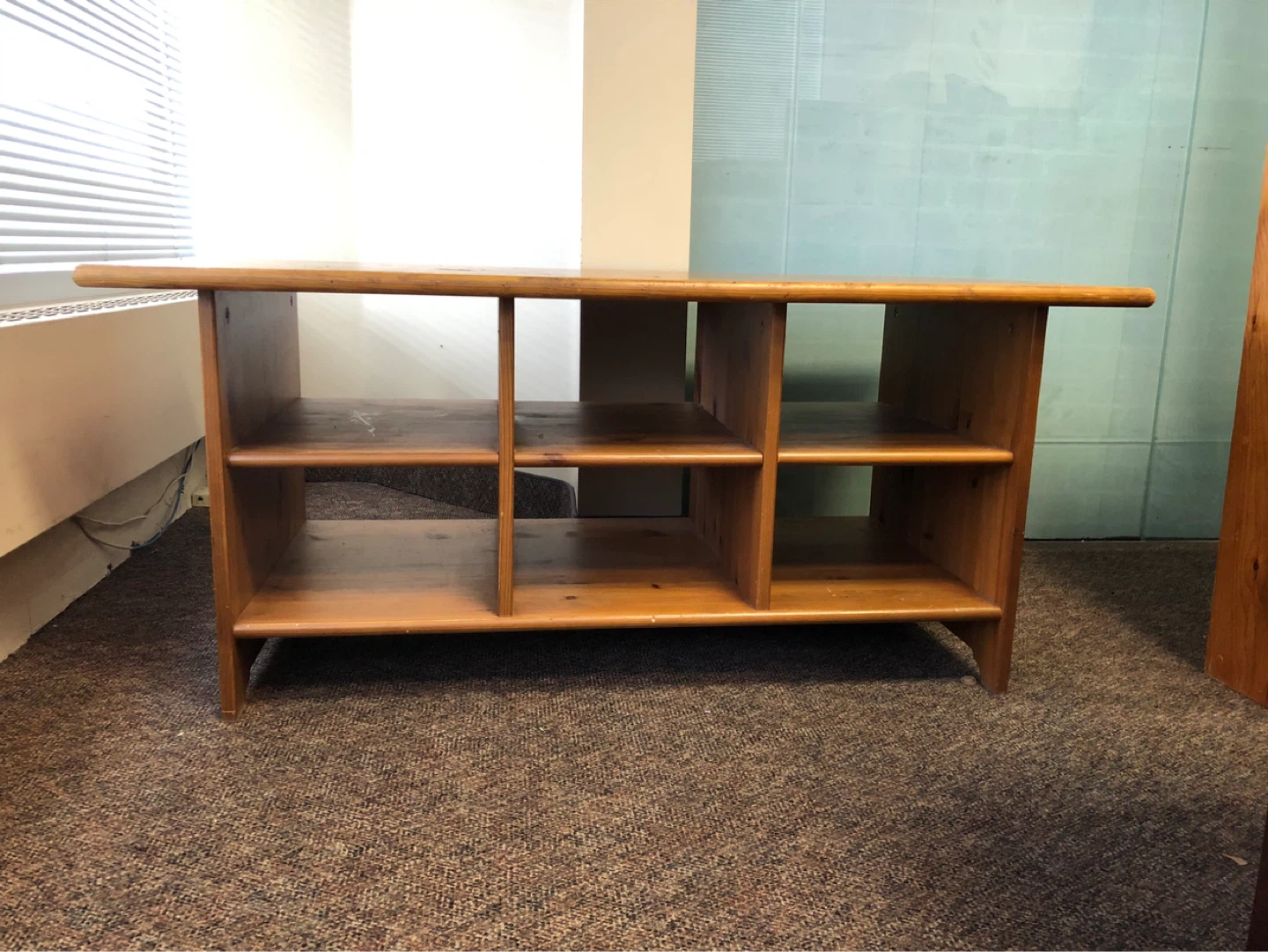 Wooden Storage Bench/Shelf Unit