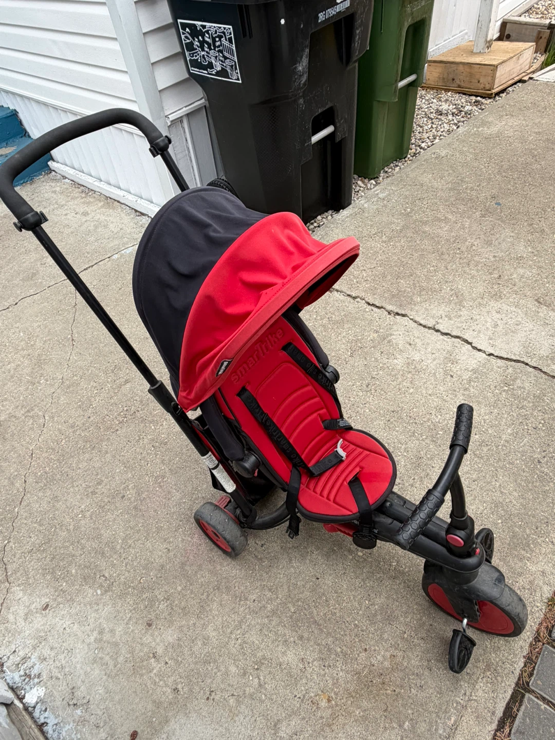 Smart Trike Red Tricycle/Stroller