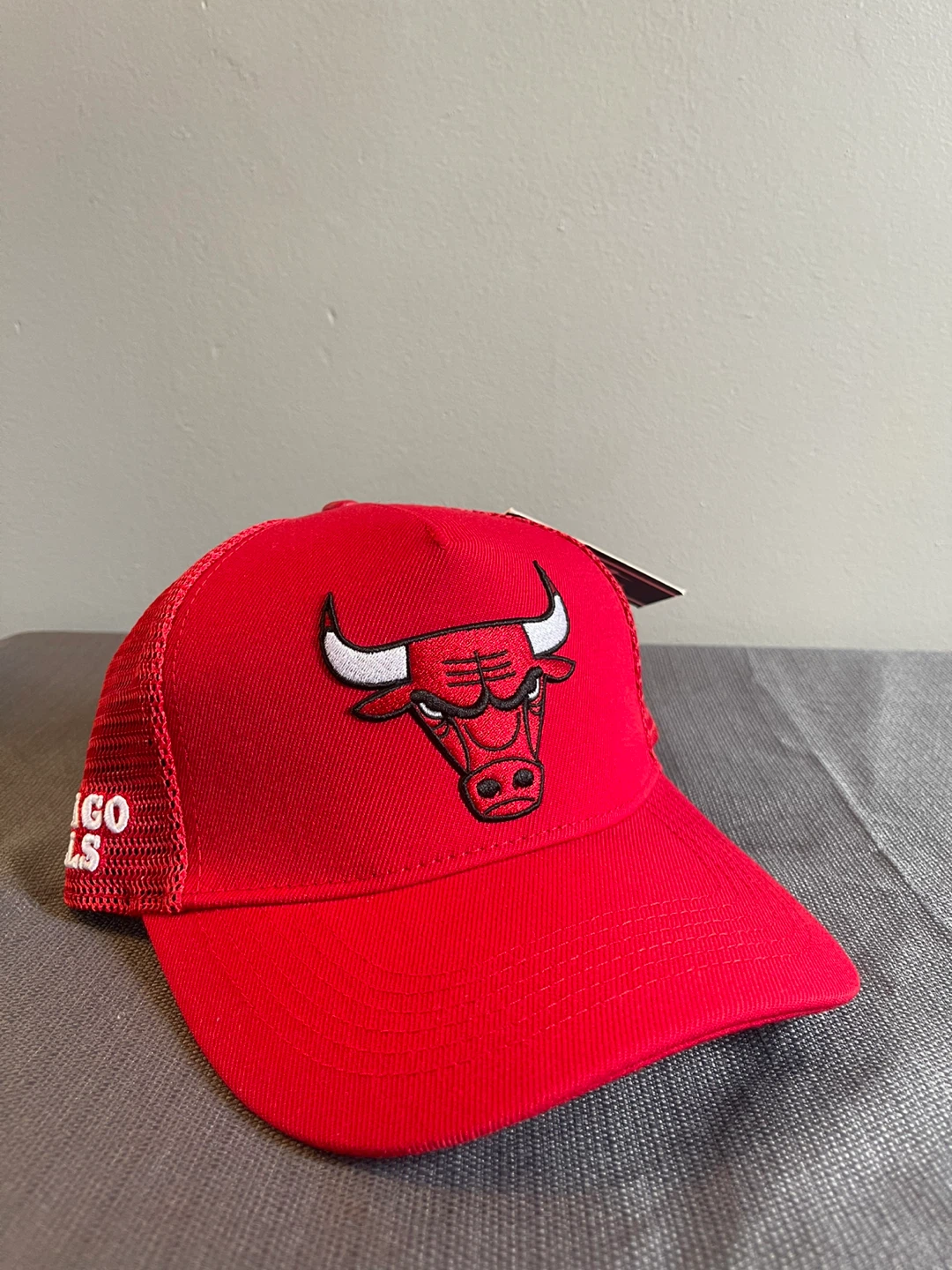 Chicago Bulls NBA Red Trucker Hat