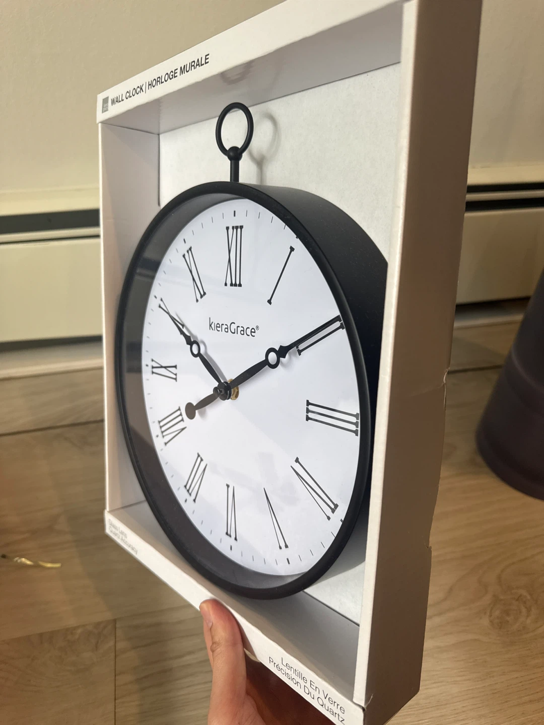 Kiera Grace 11.8" Wall Clock - Black - photo 3