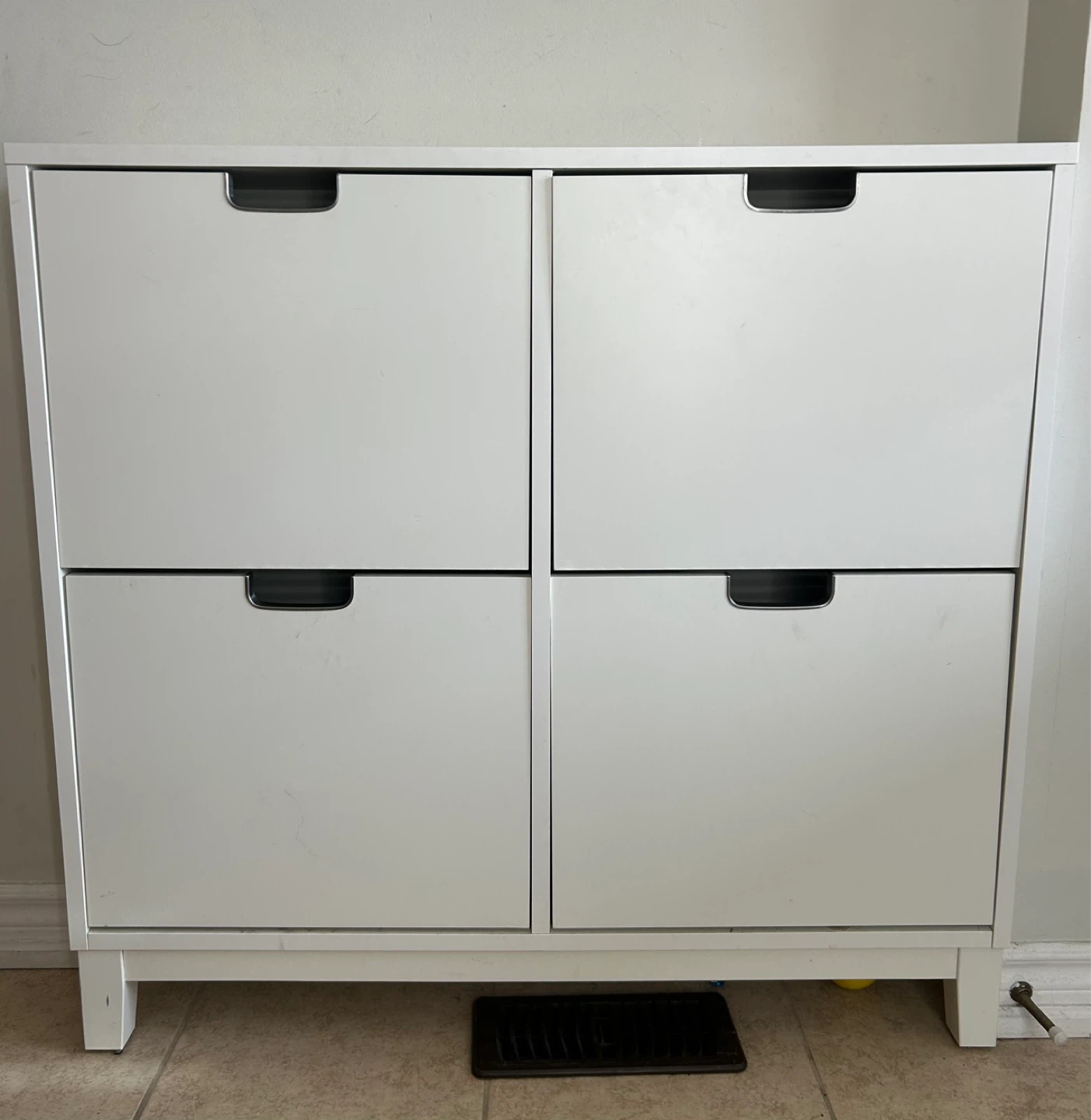 IKEA - White 4-Compartment Shoe Cabinet