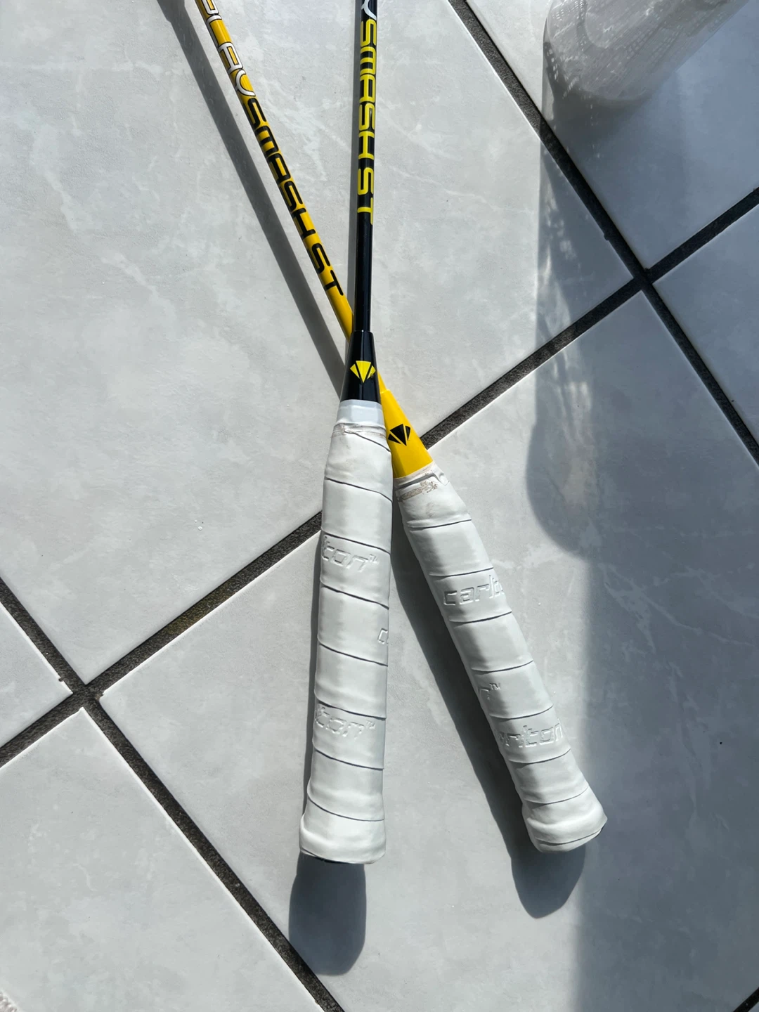 Play Badminton SMASH 5T Badminton Rackets and Shuttlecocks
