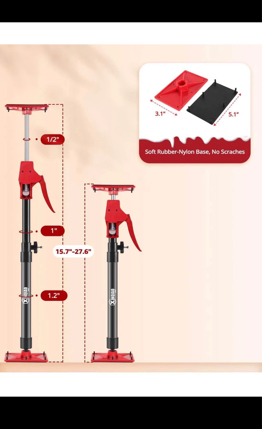 XINQIAO Adjustable Support Rod - 4 Pack - photo 3