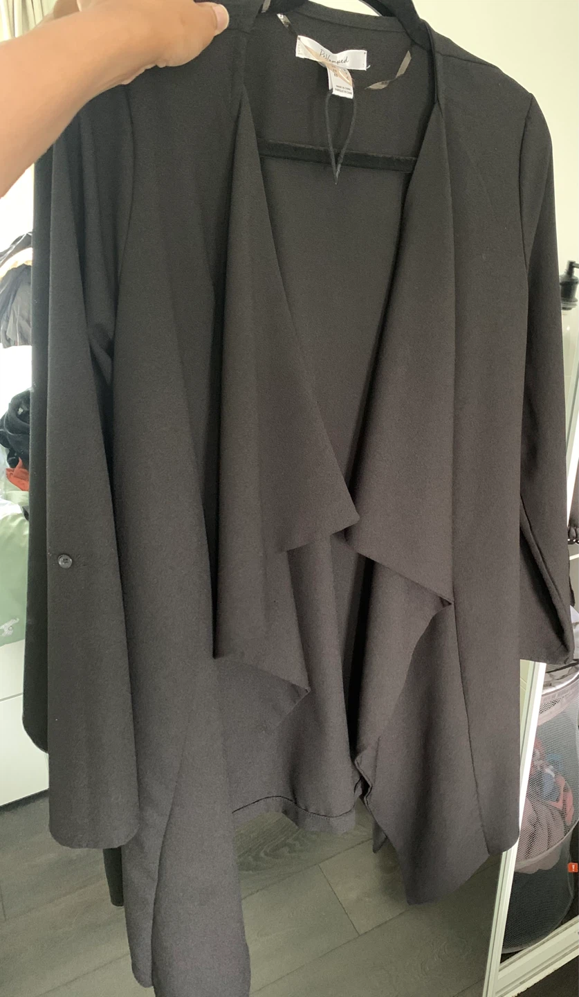 Black Waterfall Cardigan