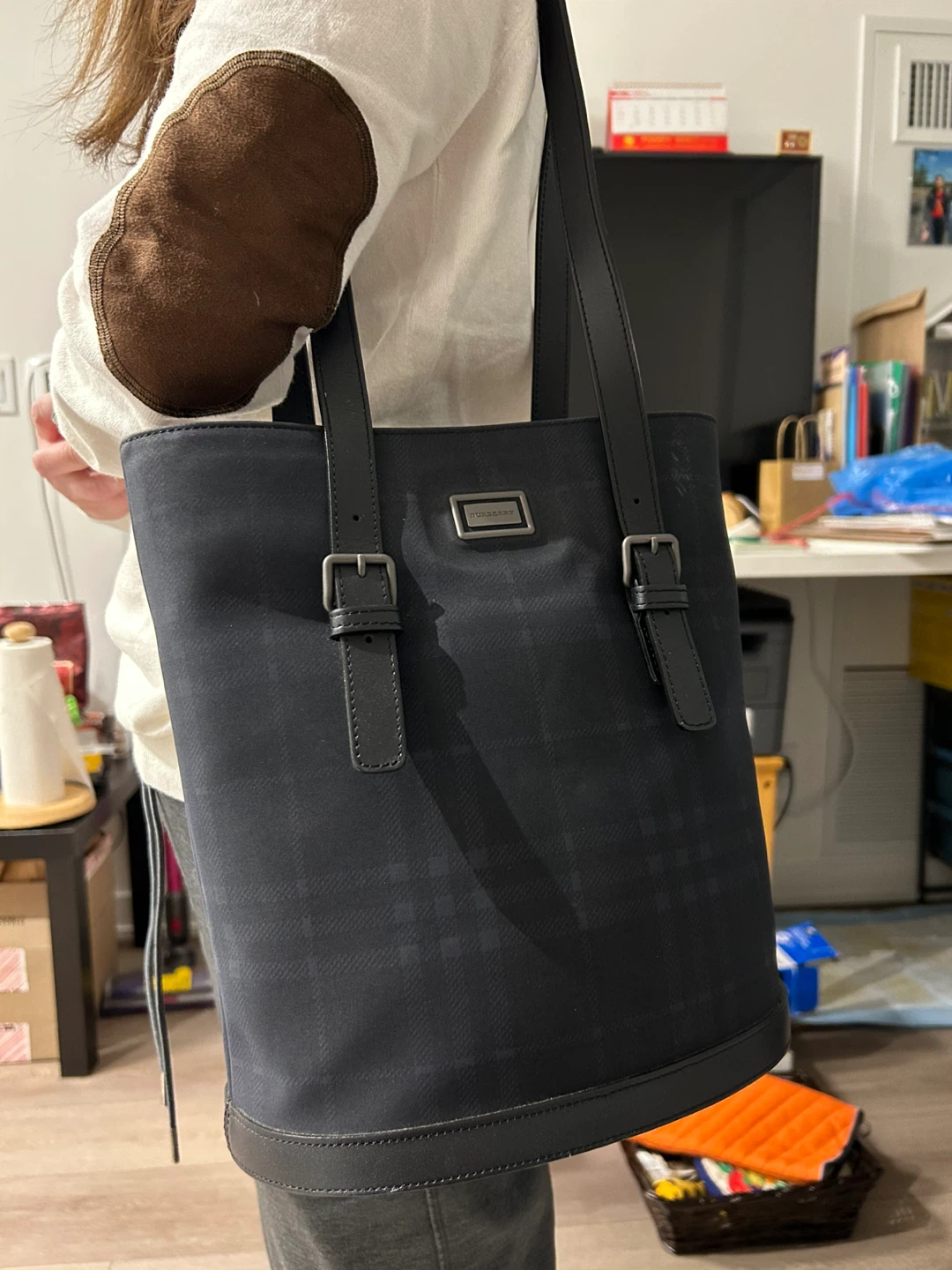 Burberry Tote Bag with Pouch and Dust Bag - photo 2