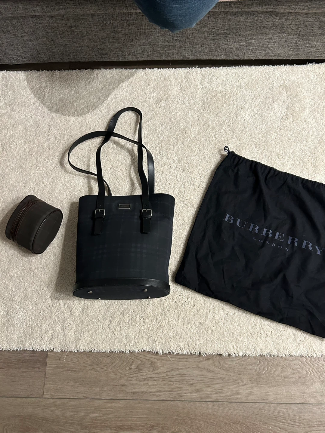 Burberry Tote Bag with Pouch and Dust Bag