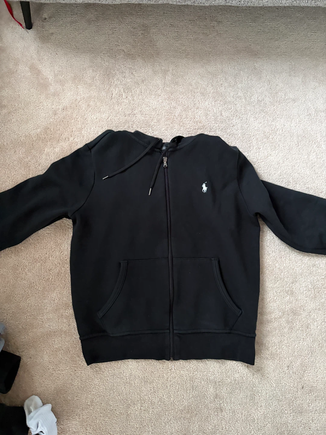 Polo Ralph Lauren Black Zip-Up Hoodie and Joggers Set - Size M - photo 4