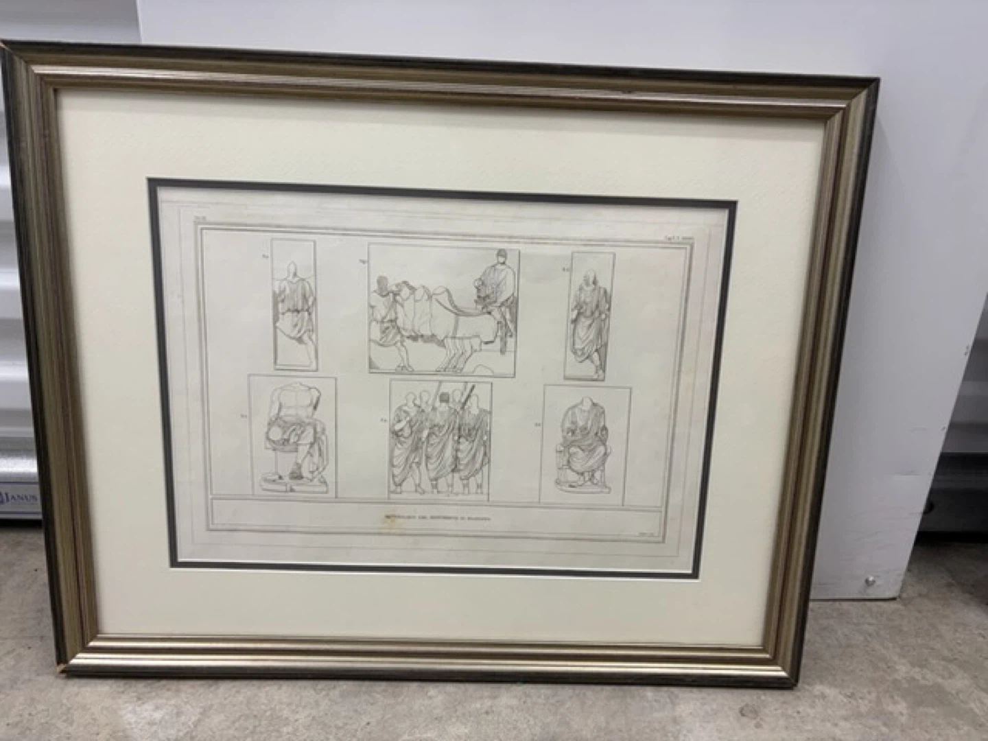 Framed Print of Ancient Figures