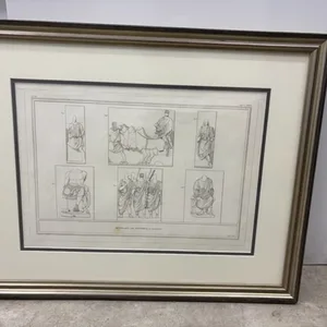 Framed Print of Ancient Figures