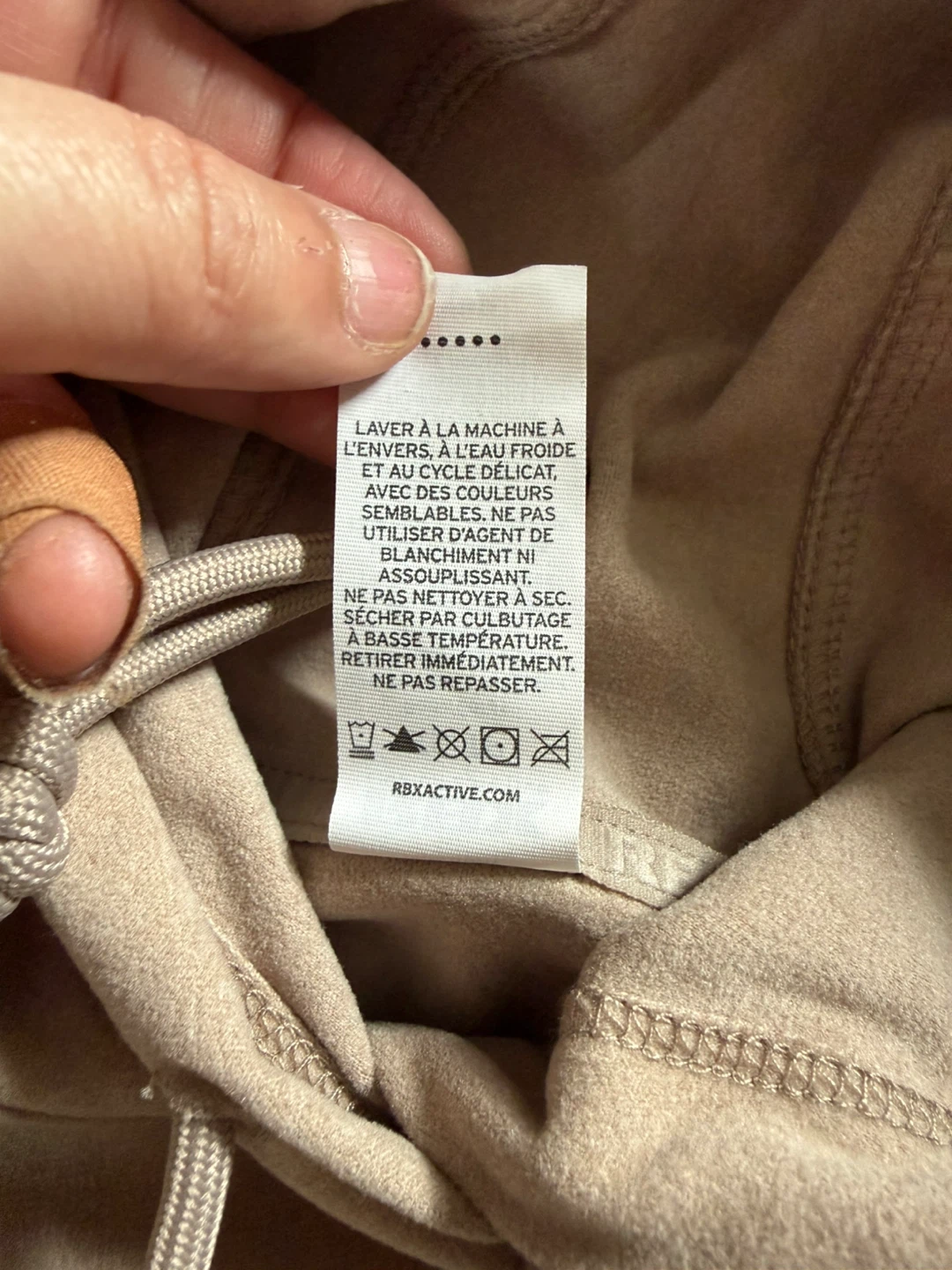 RBX Active Beige Hoodie and Jogger Set - photo 5