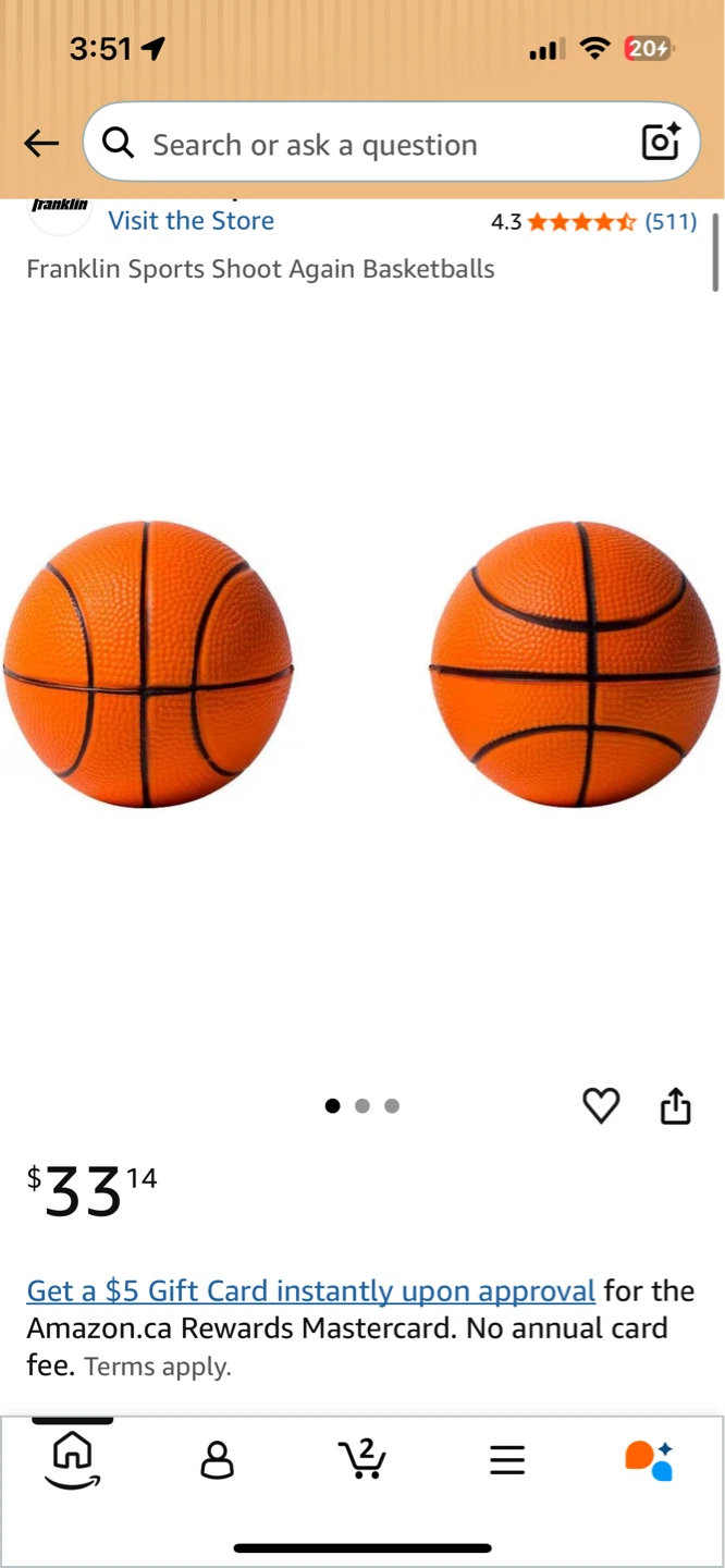 Franklin Sports Shoot Again Basketballs