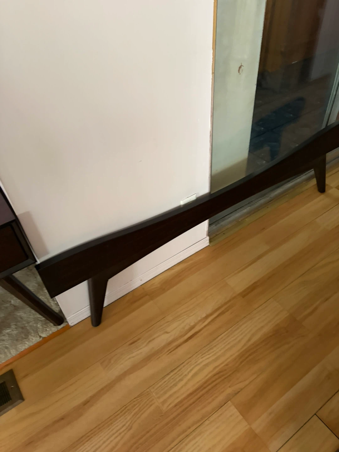 New queen size bed frame, mattress and nightstand matching set. - photo 5