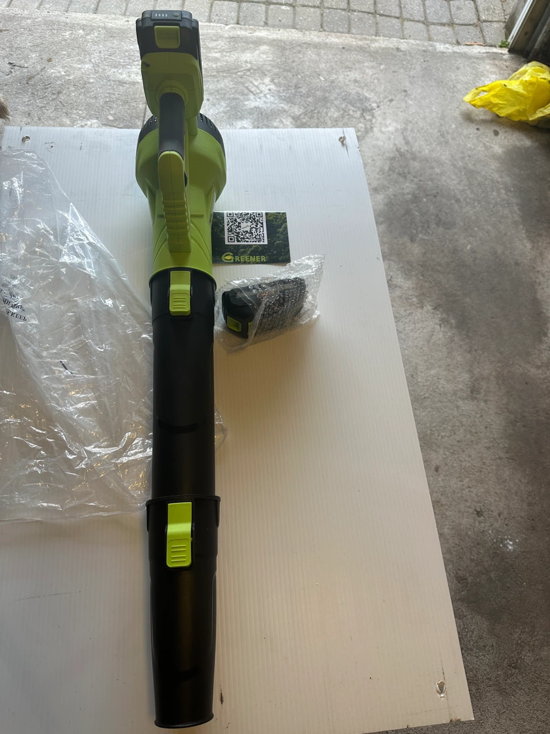 ✅Never used ✅Greener Leaf Blower with 2 High Capacity Batteries - photo 3