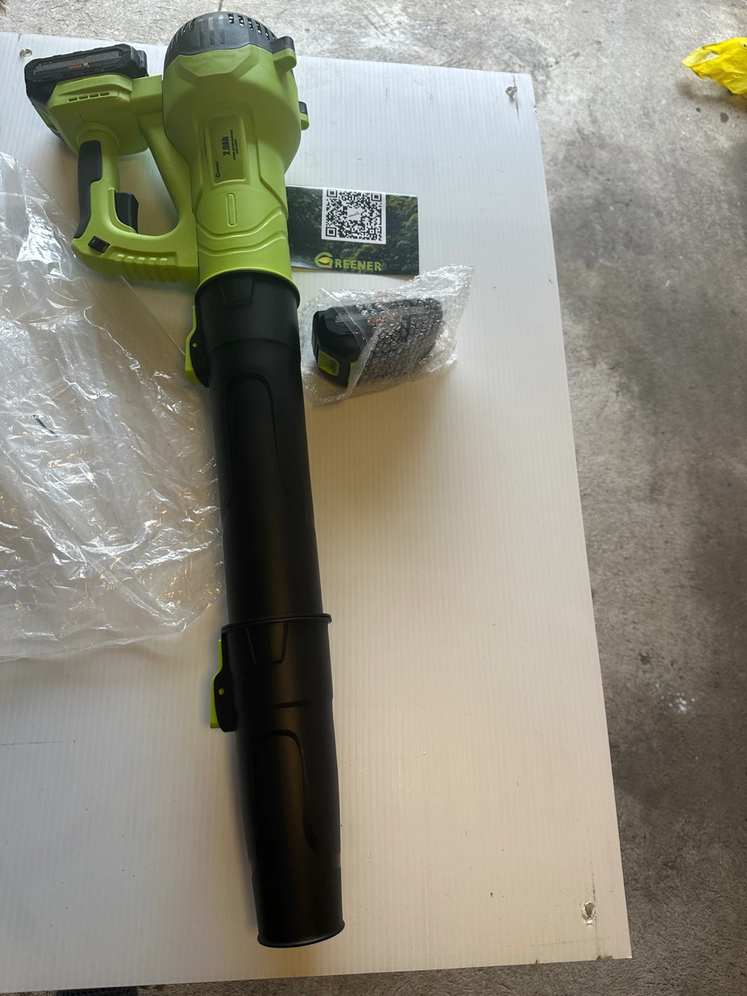 ✅Never used ✅Greener Leaf Blower with 2 High Capacity Batteries - photo 4