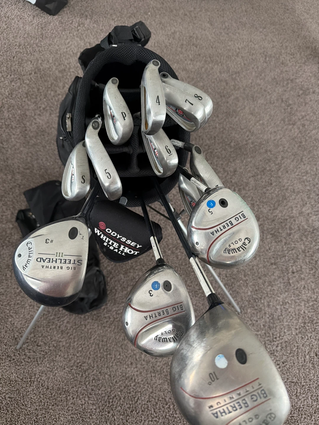 Callaway Golf Bag woth Left Hand Irons and Woods - photo 2