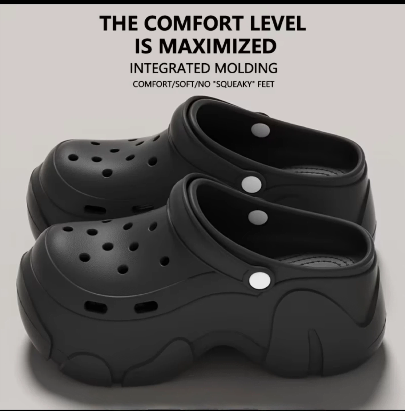 Black EVA Sole Clogs - photo 2