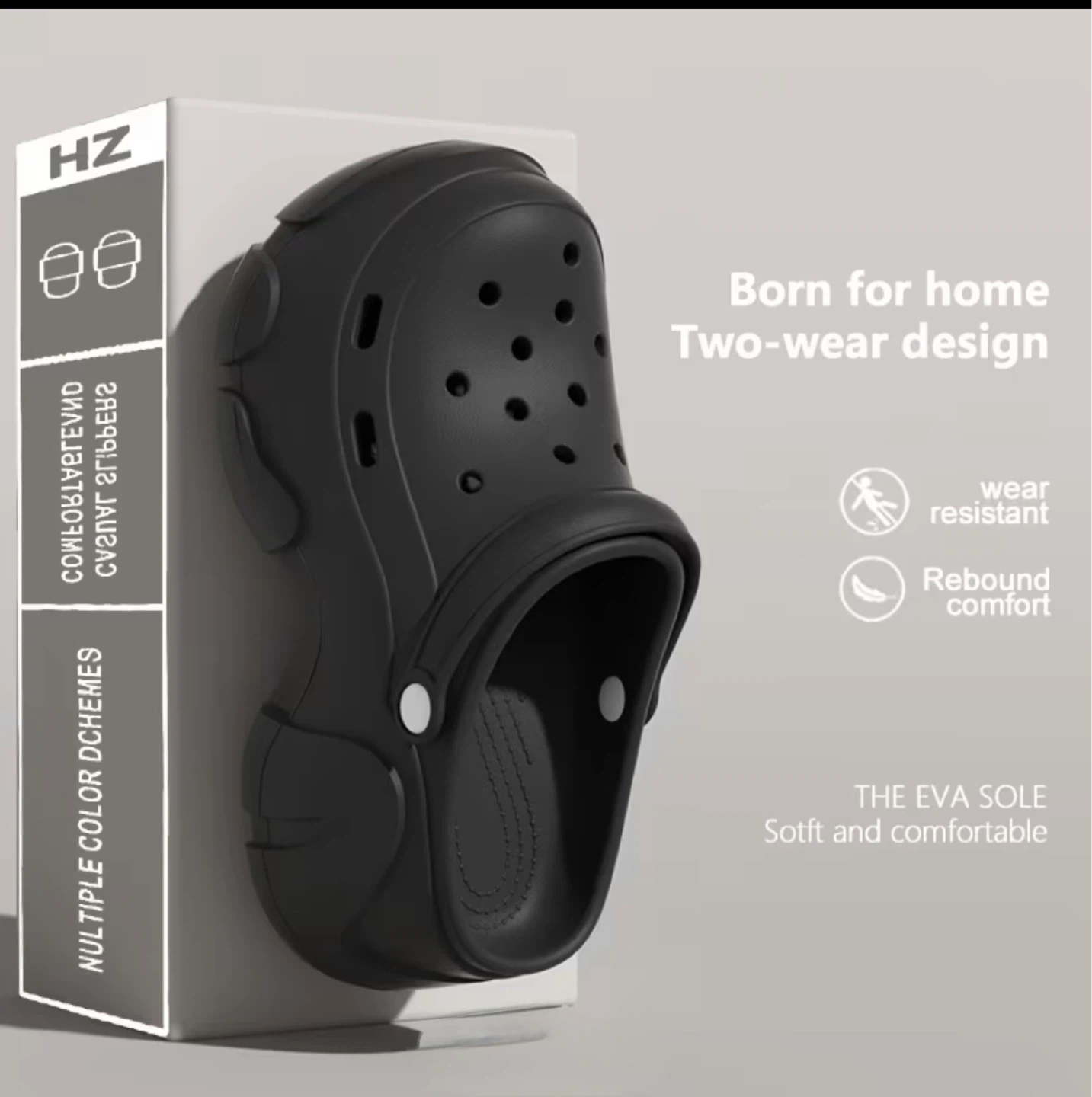 Black EVA Sole Clogs - photo 4