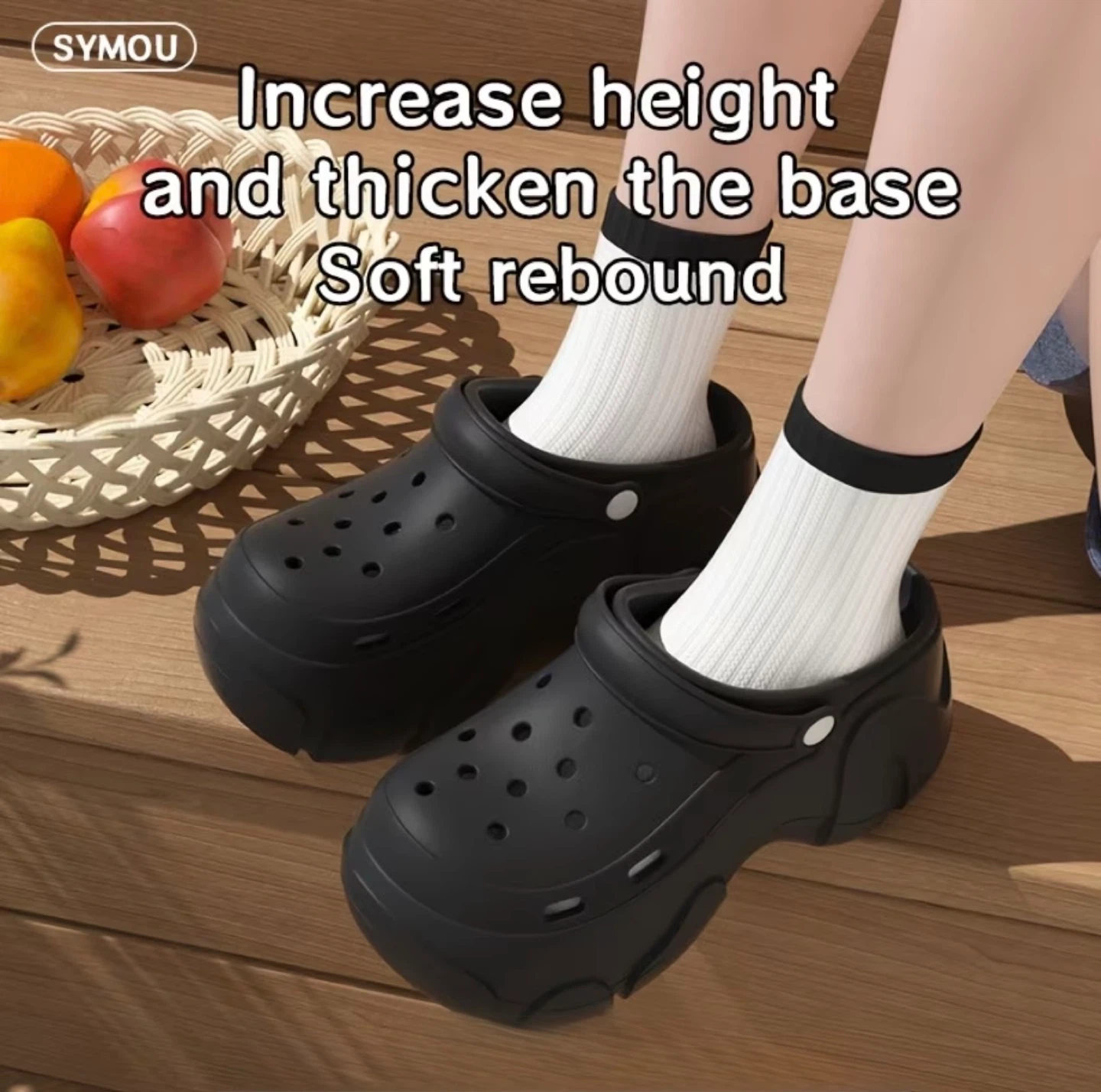 Black EVA Sole Clogs - photo 3