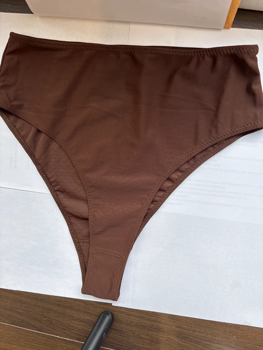 Meshki High Waisted Bikini Bottoms Brown Size S - photo 3