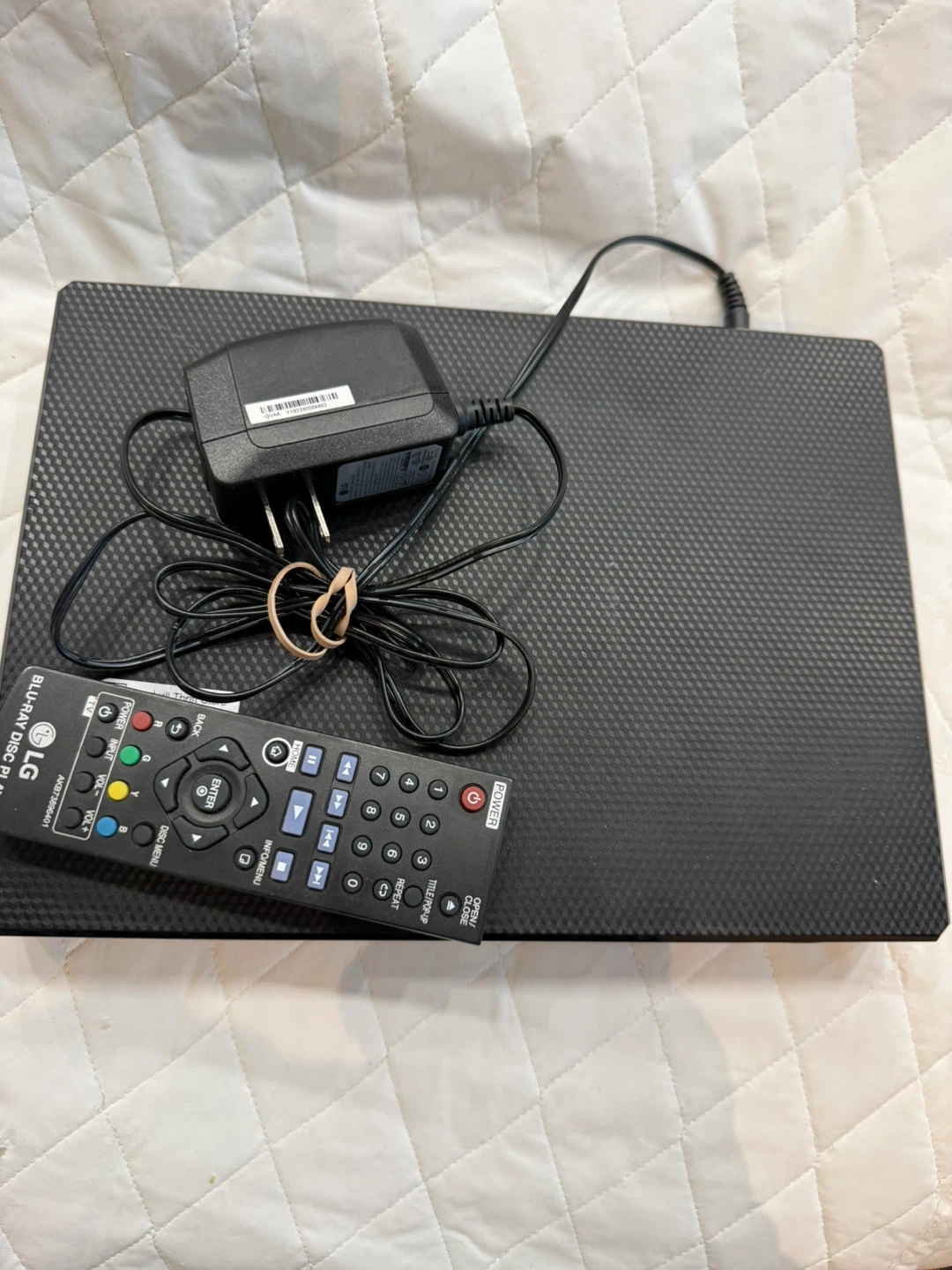 LG Blu-Ray Disc Player with Remote and Power Adapter