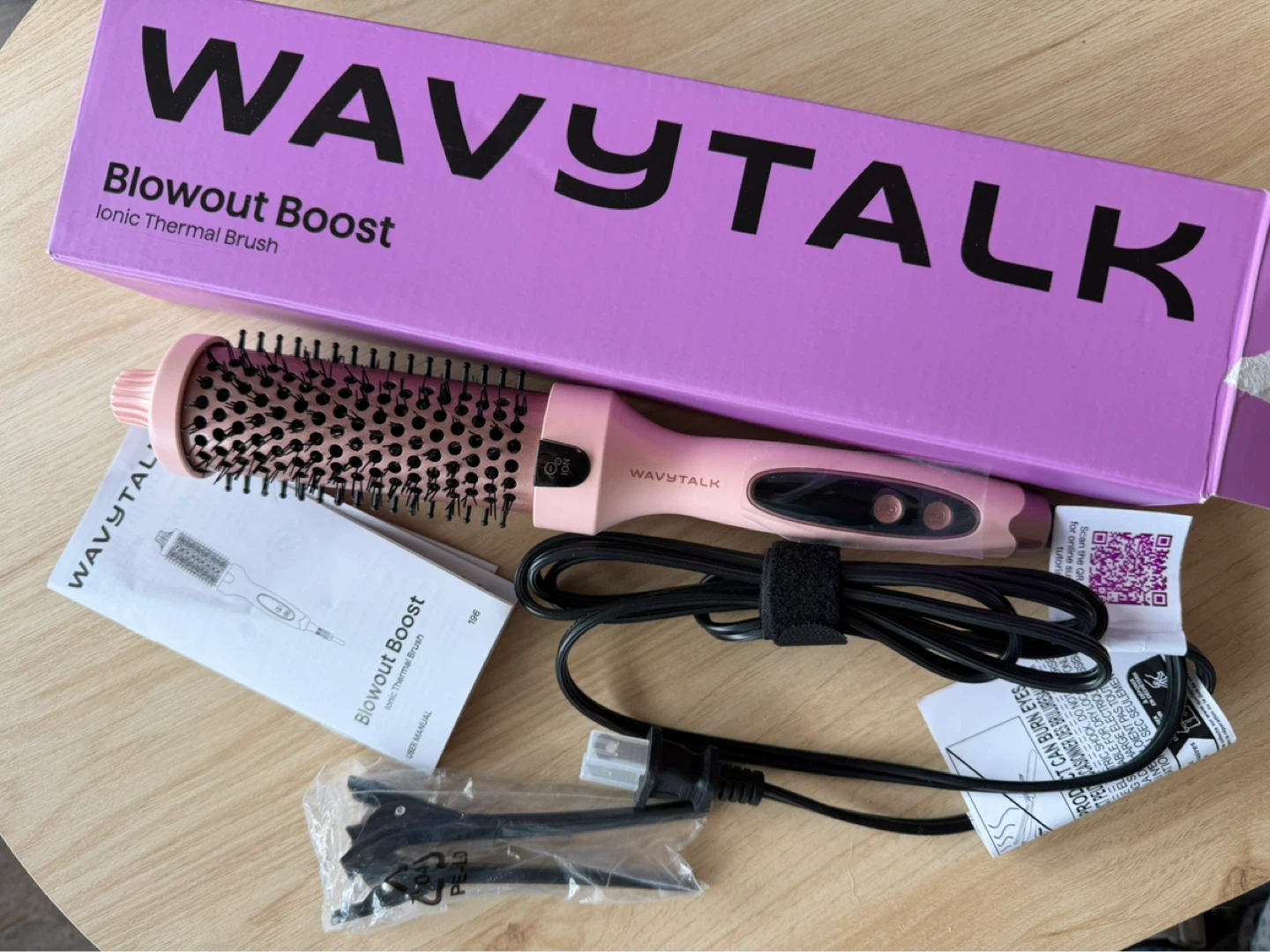 WavyTalk Blowout Boost 1.5 inch Ionic Thermal Brush - Blush