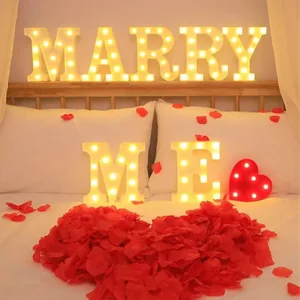 Light Up Marquee Letters "MARRY ME"