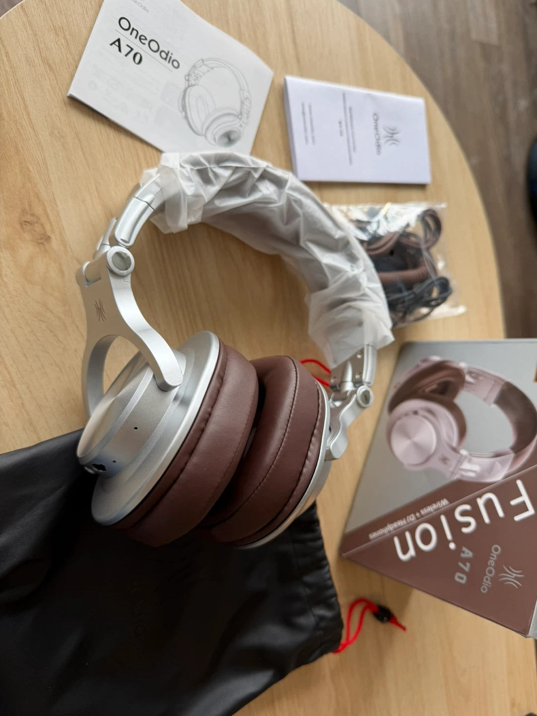 OneOdio Fusion A70 Wireless + DJ Headphones - Silver