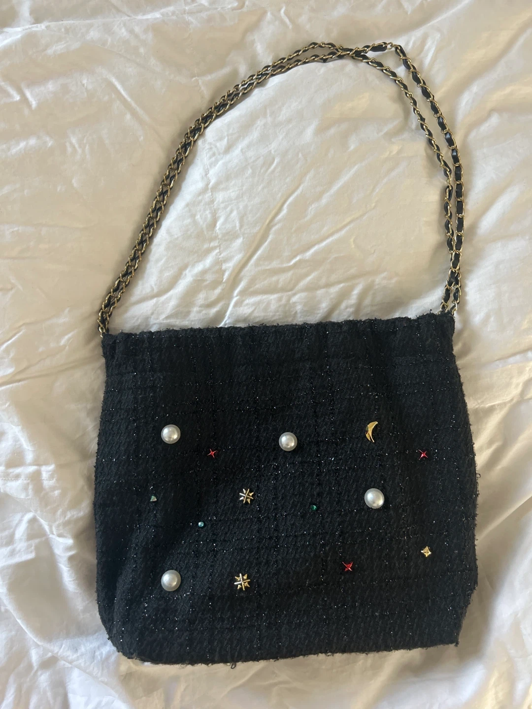 Cute black shoulder bag