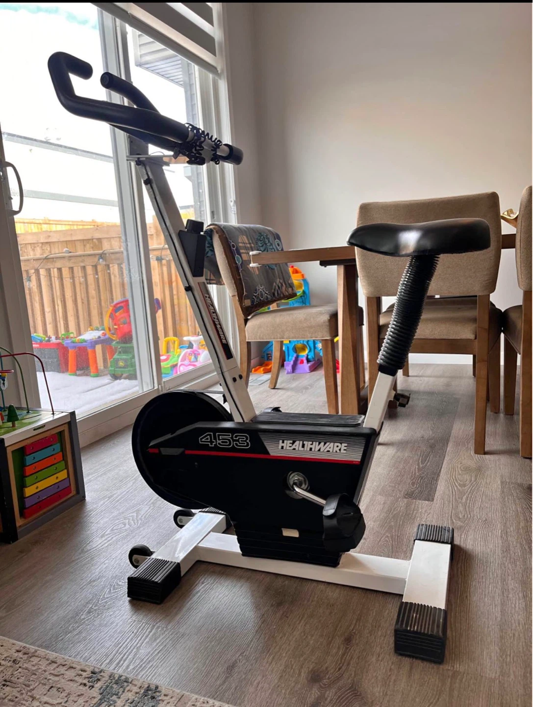 HEALTHWARE 453 Exercise Bike with Monitor