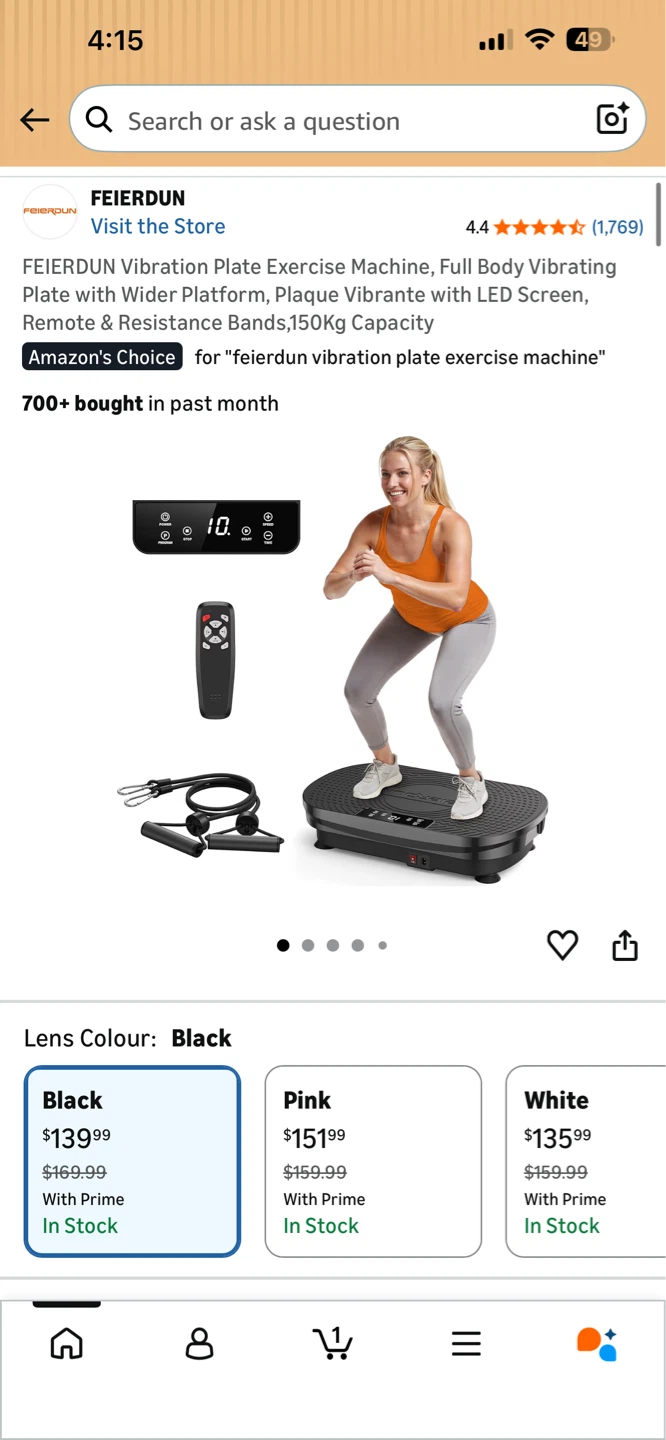 Vibration Plate Exercise Machine