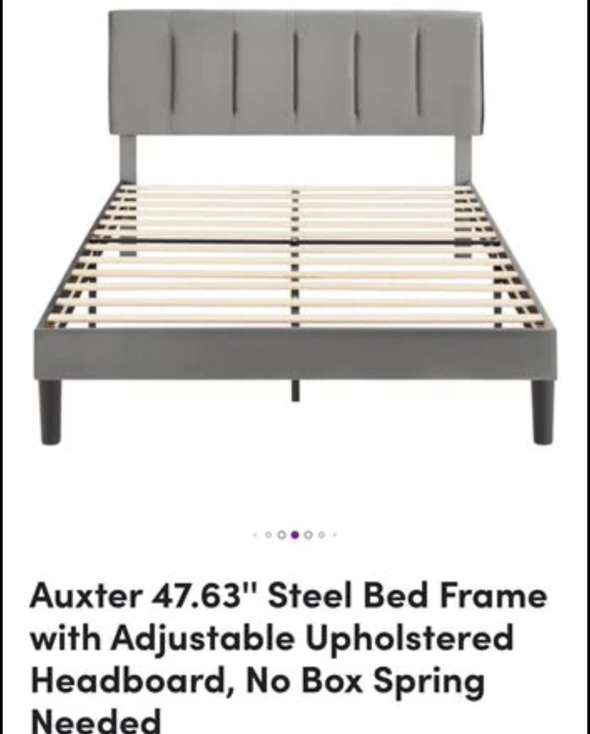 Queen Size Upholstered Bed Frame – Like New ✨ - photo 5