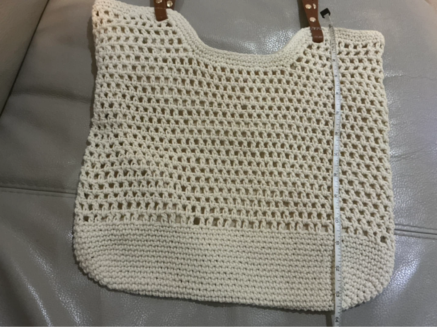 Crocheted Tote Bag with Straps - photo 4
