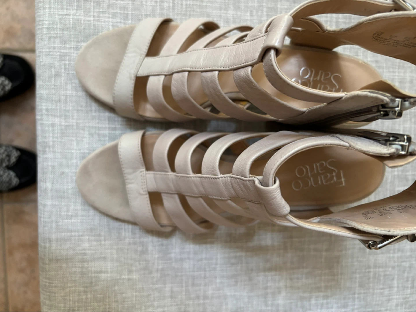 Franco Sarto Beige Blick Heels