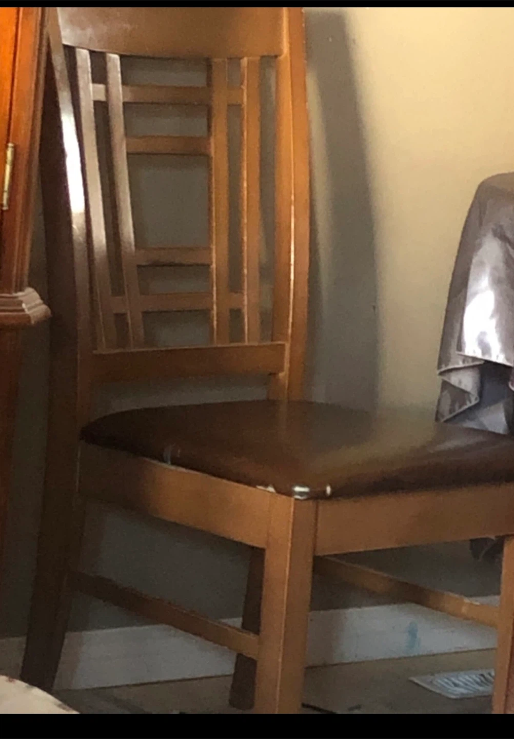2 Wooden Dining Chair with Padded Seat
