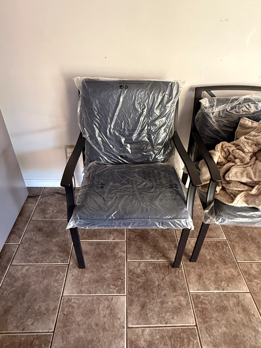 Black Outdoor Dining Chairs (Set of 4) - photo 2
