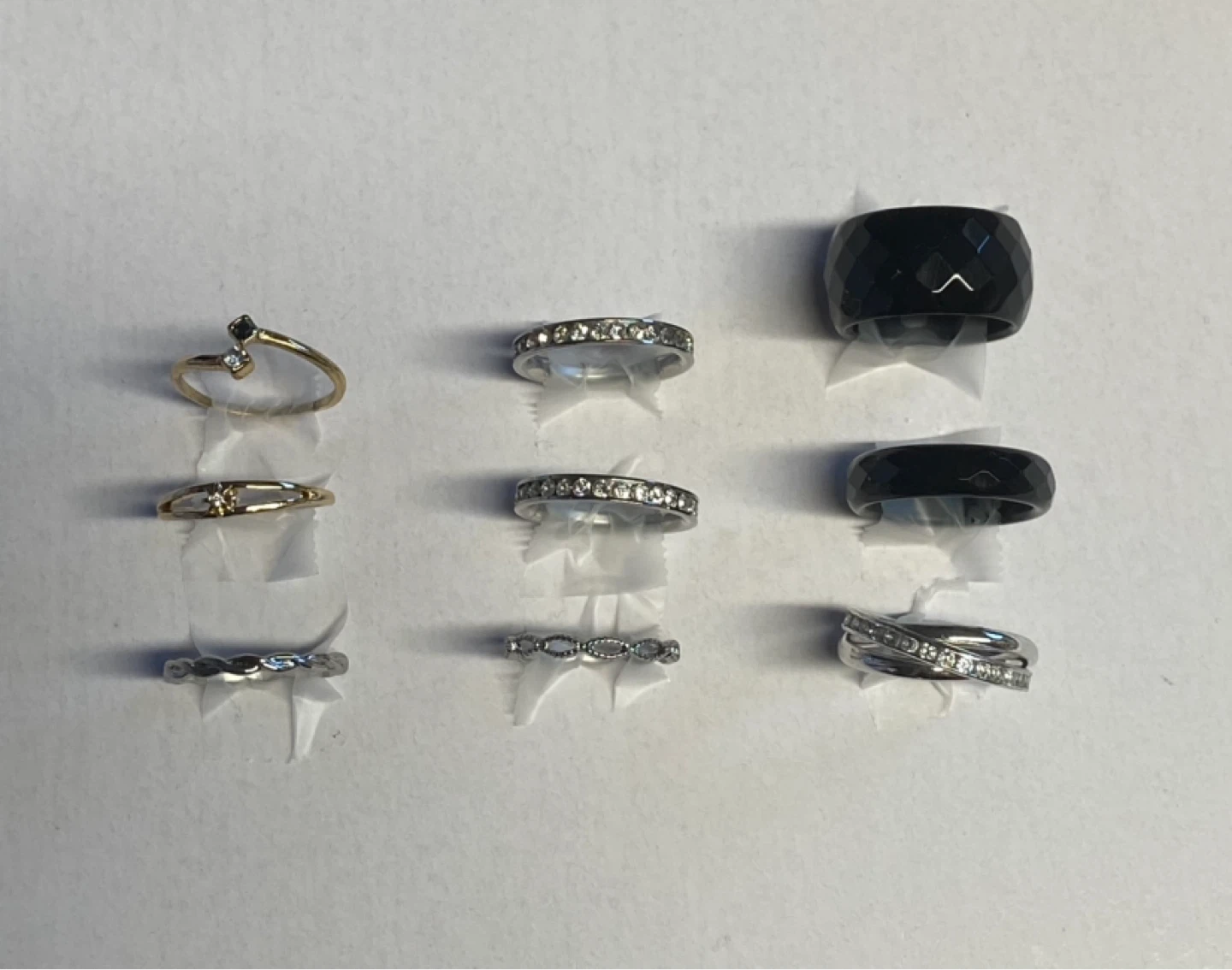 Assorted Rings - Gold Tone, Silver Tone, and Black - photo 2
