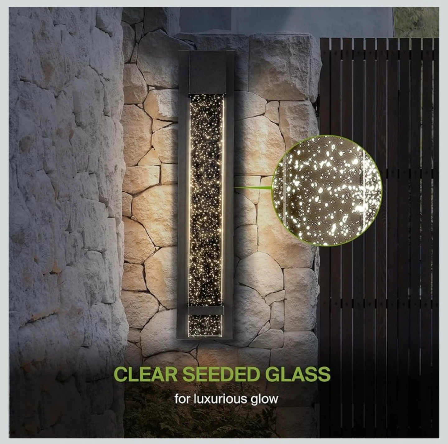 New ASD LED 24" Bubble Glass Outdoor Wall Light Fixture - photo 5