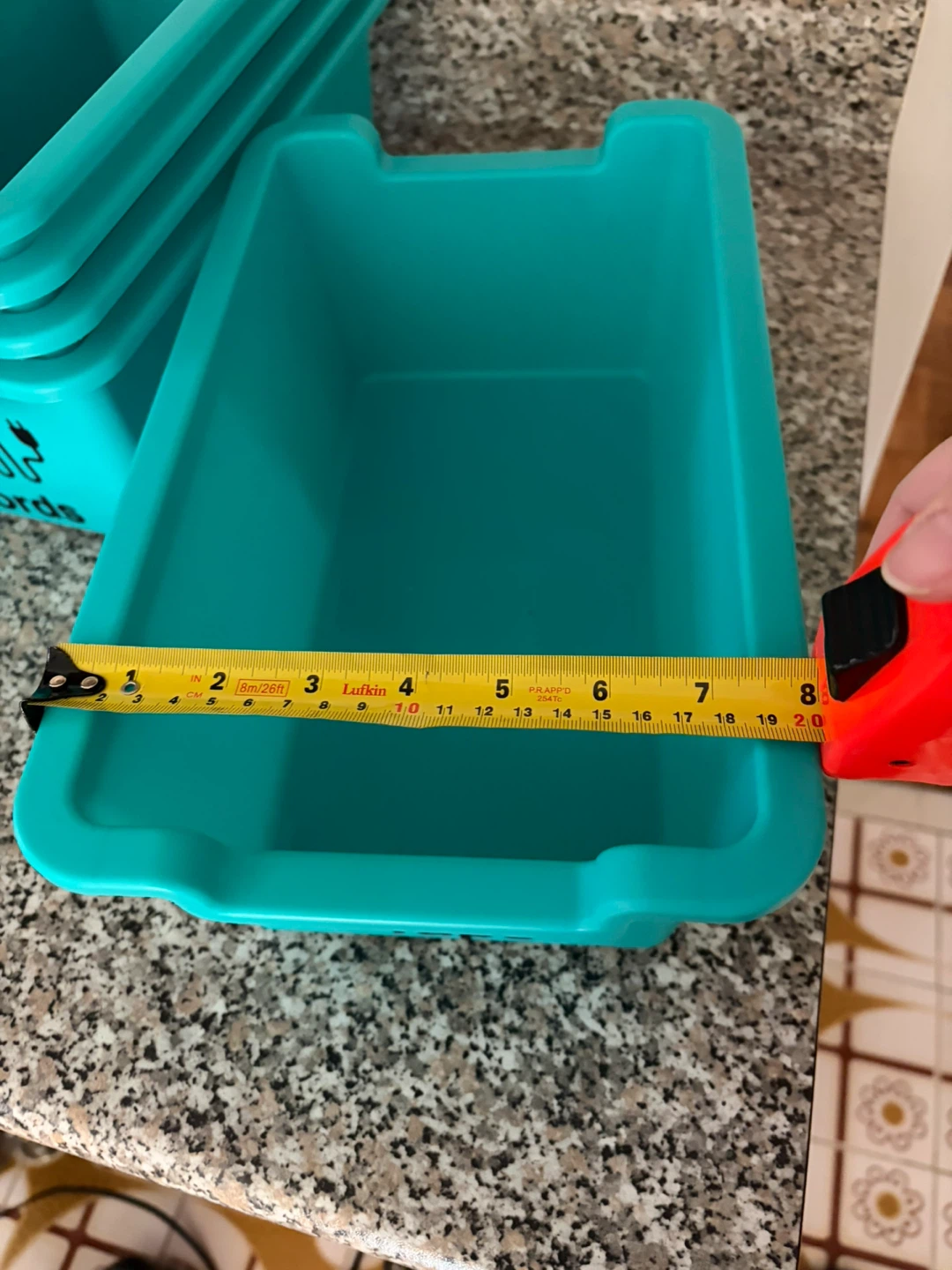 CREATIVITY Rectangular Storage Bins - Teal (Set of 5) - photo 5