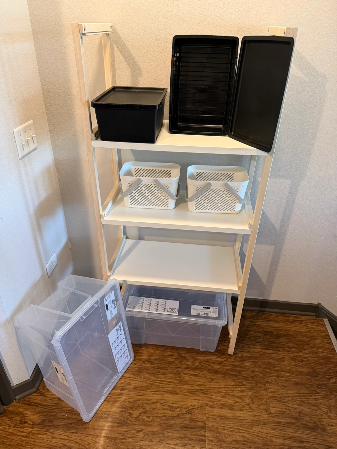 Modern Shelving Unit + Storage Bins Set - photo 3